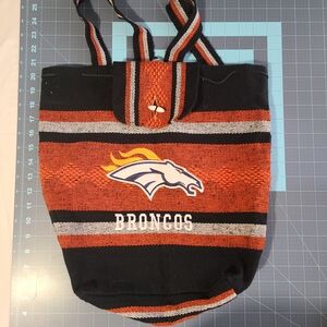 Denver Broncos Black and Orange Tote Bag NFL